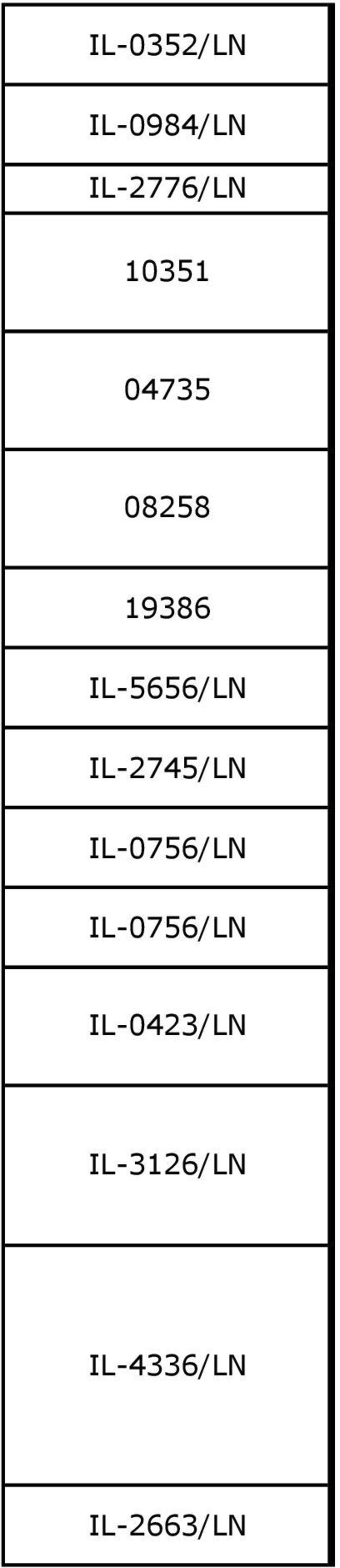 IL-2745/LN IL-0756/LN IL-0756/LN