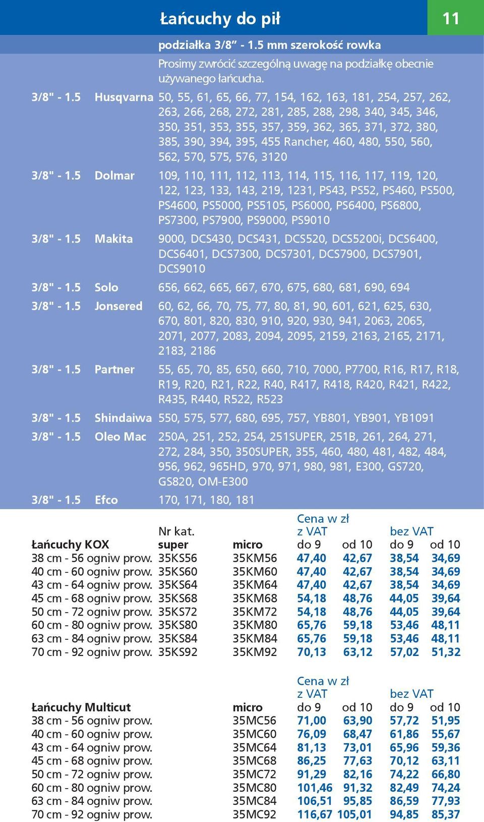 395, 455 Rancher, 460, 480, 550, 560, 562, 570, 575, 576, 3120 3/8" - 1.