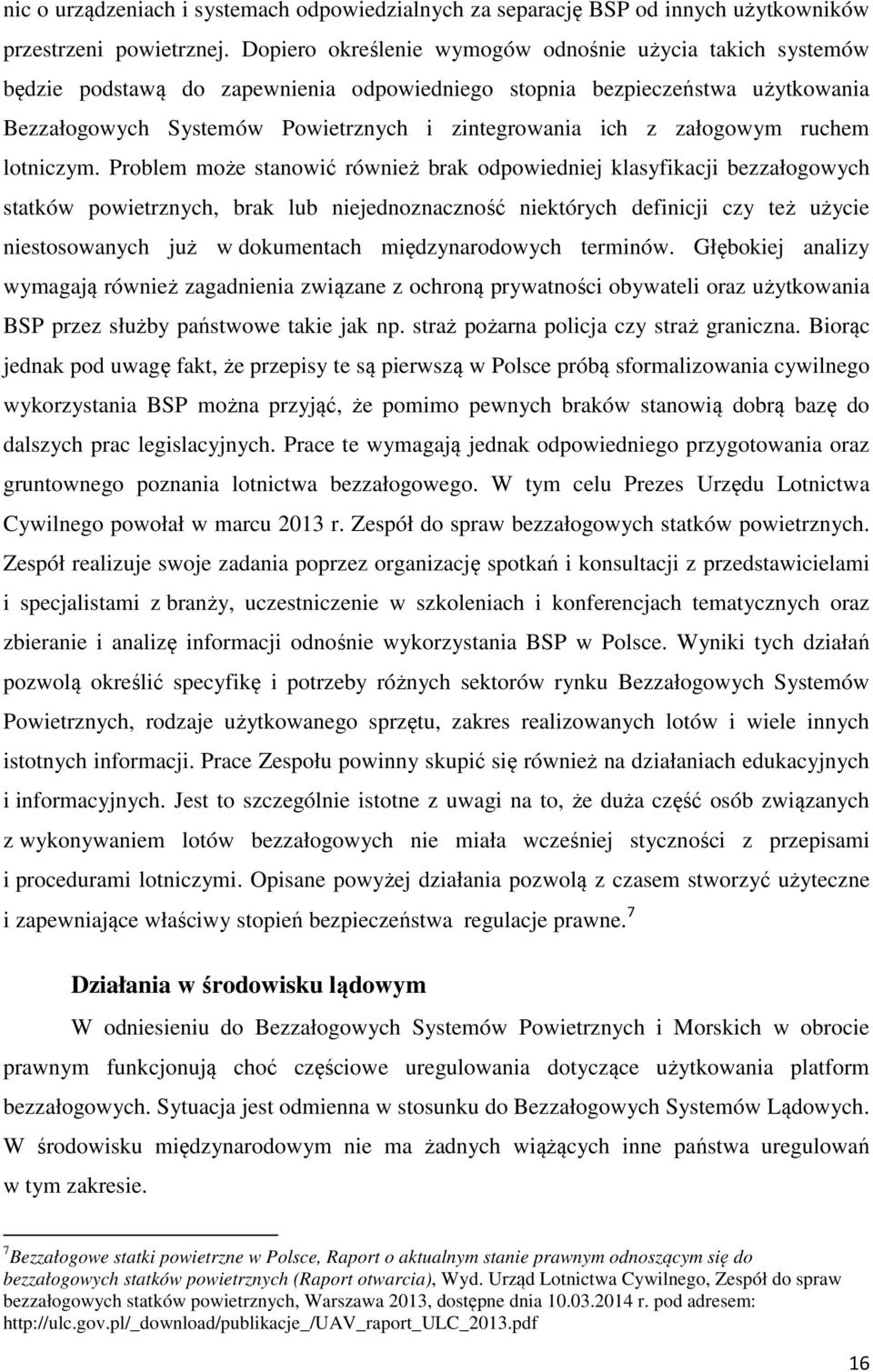 załogowym ruchem lotniczym.