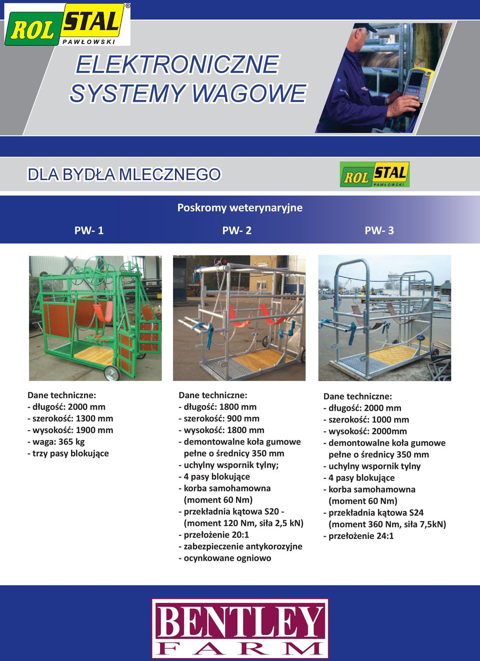 przekładnia kątowa S20 - (moment 120 Nm, siła 2,5 kn) - przełożenie 20:1 - zabezpieczenie antykorozyjne - ocynkowane ogniowo Dane techniczne: - długość: 2000 mm - szerokość: 1000 mm - wysokość: