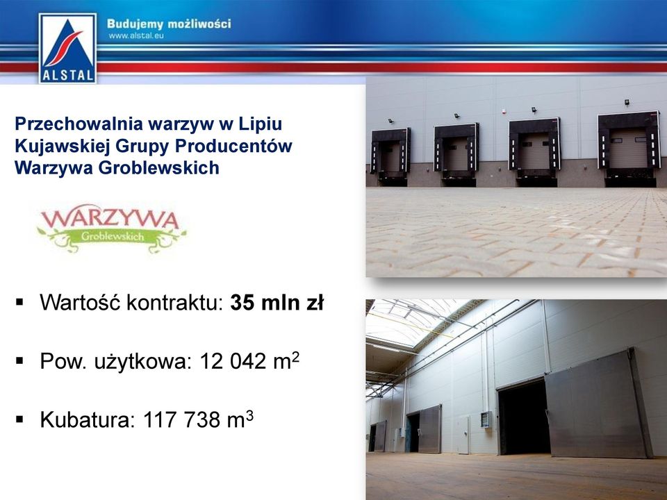 Groblewskich Wartość kontraktu: 35 mln
