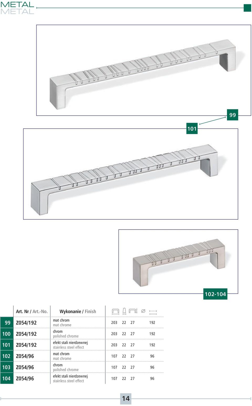 effect mat mat e efekt stali nierdzewnej stainless steel effect 203 22