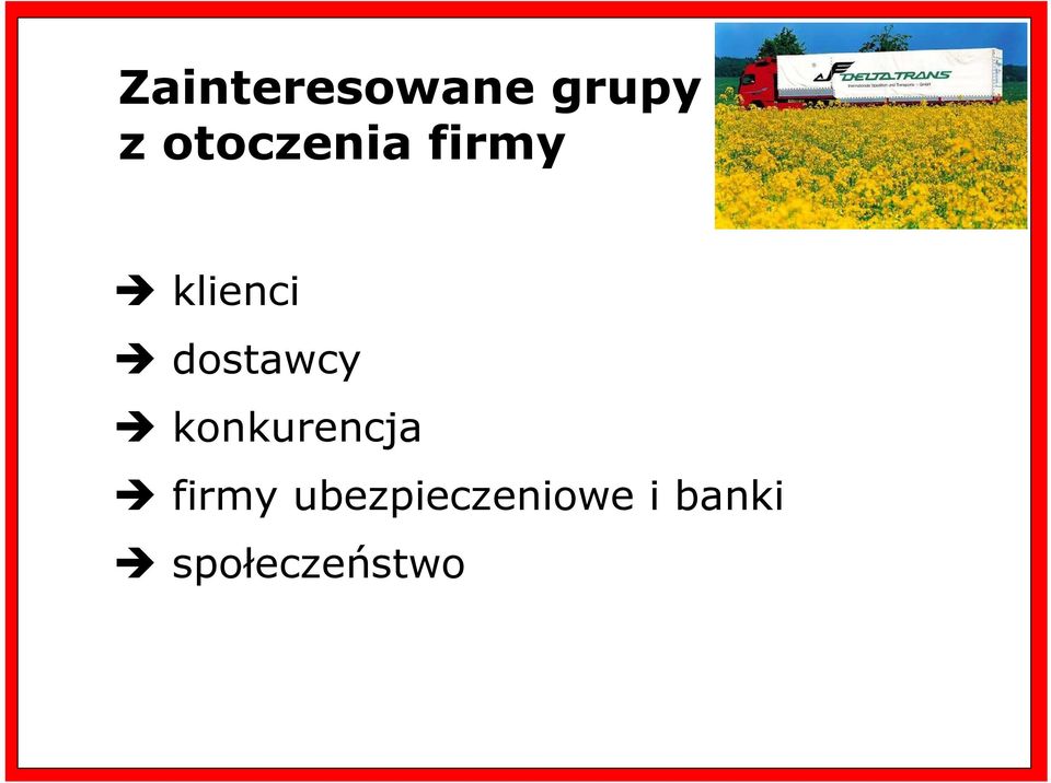 dostawcy konkurencja firmy
