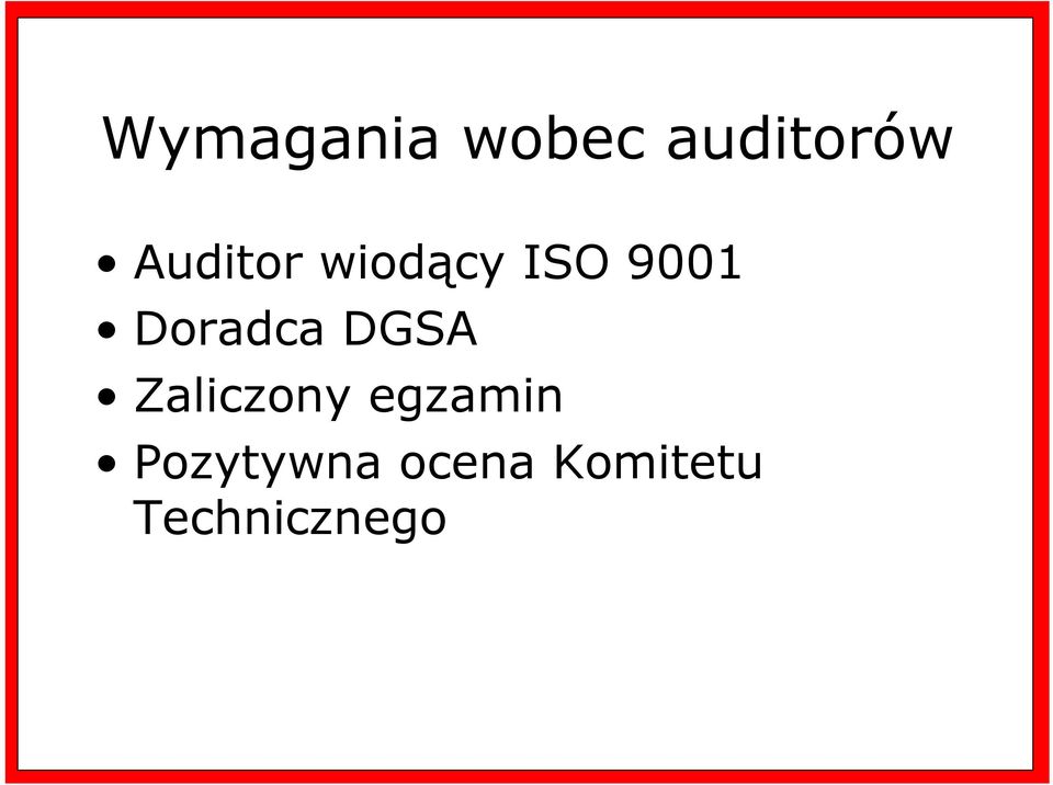 Doradca DGSA Zaliczony