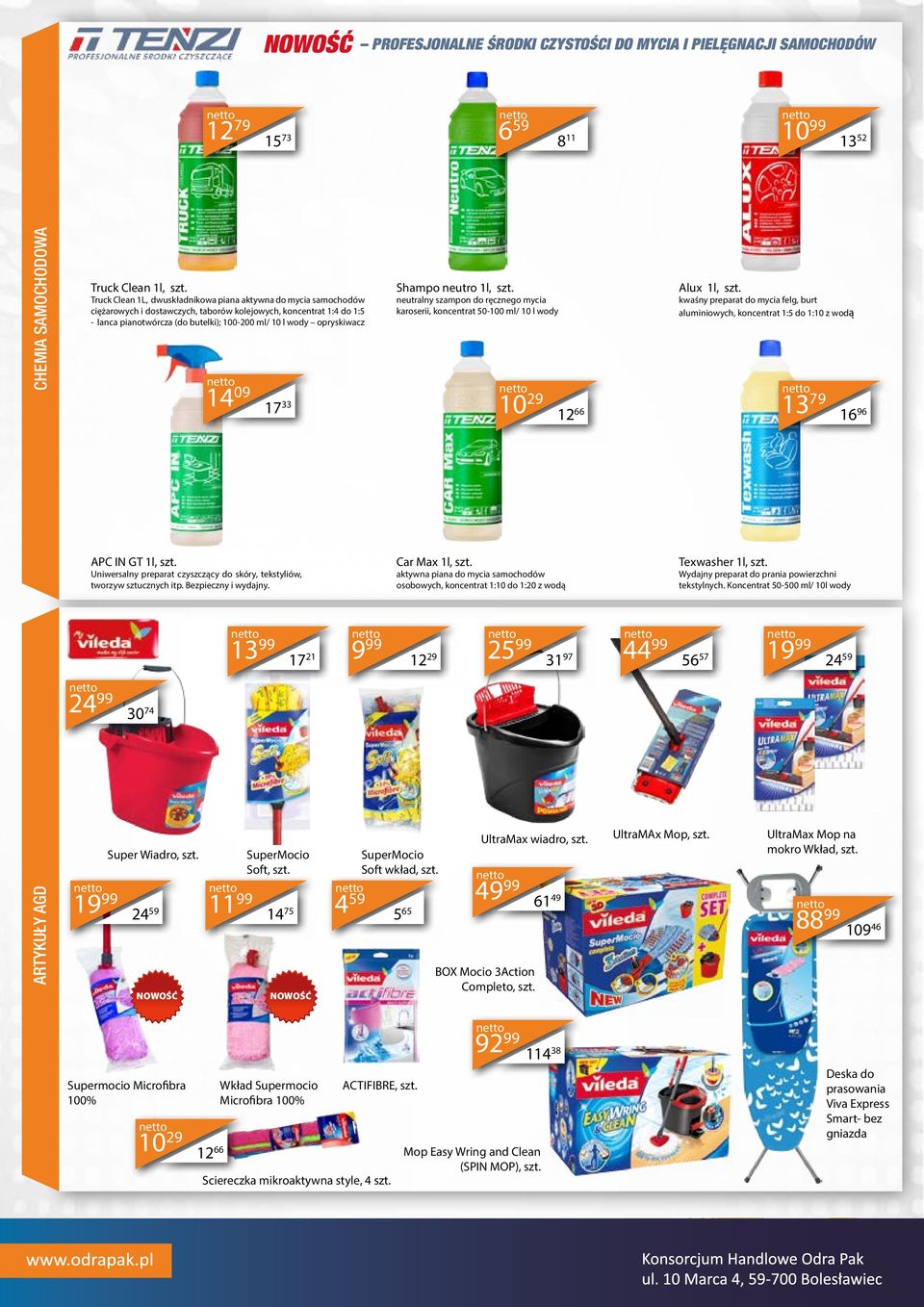 opryskiwacz 14 09 Shampo neutro 1l, szt. neutralny szampon do ręcznego mycia karoserii, koncentrat 50-100 ml/ 10 l wody Alux 1l, szt.