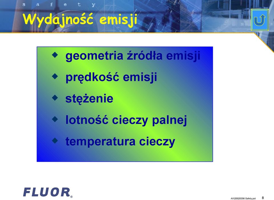 stężenie lotność cieczy palnej