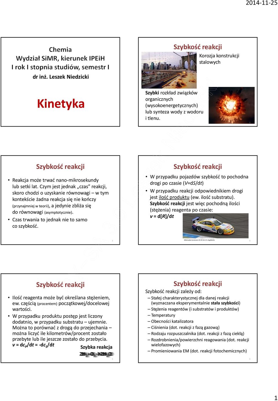 Czym jest jednak czas reakcji, skoro chodzi o uzyskanie równowagi w tym kontekście żadna reakcja się nie kończy (przynajmniej w teorii), a jedynie zbliża się do równowagi (asymptotycznie).