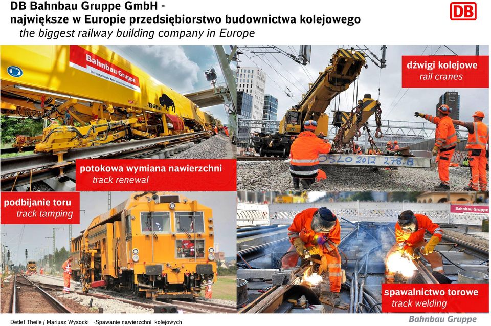 Europe dźwigi kolejowe rail cranes potokowa wymiana nawierzchni