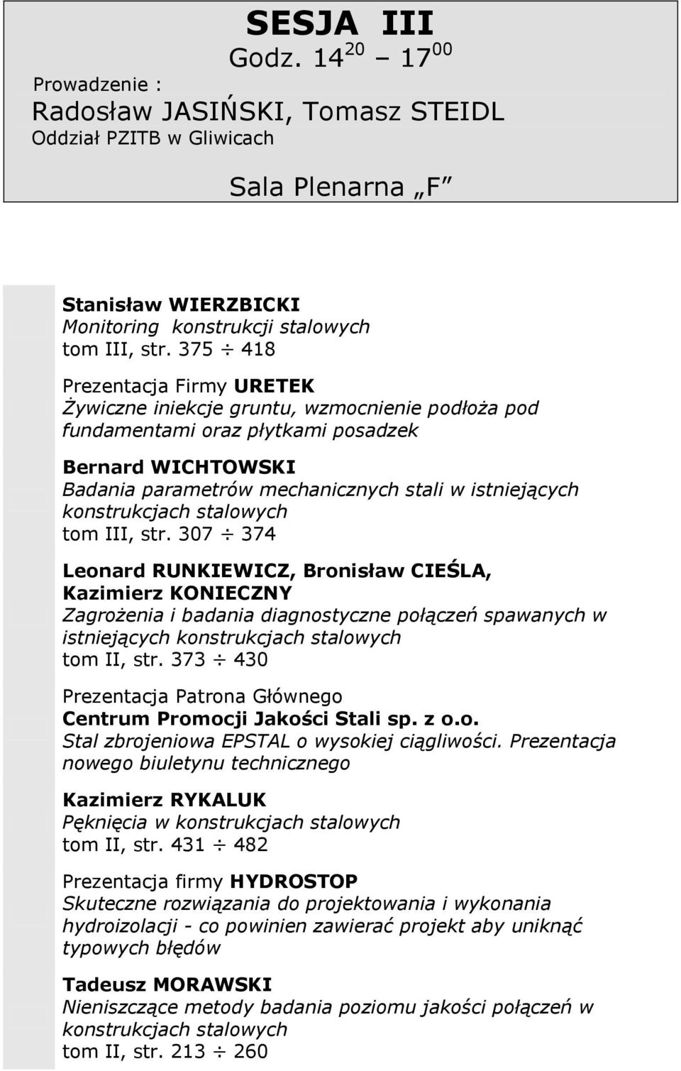 konstrukcjach stalowych tom III, str.