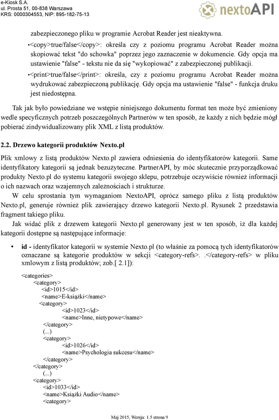 Gdy opcja ma ustawienie "false" - tekstu nie da się "wykopiować" z zabezpieczonej publikacji.