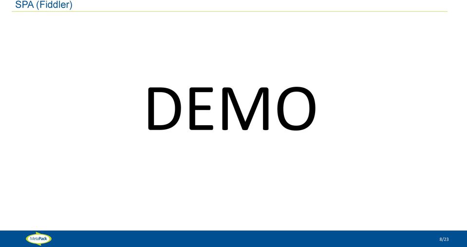 DEMO 8/23