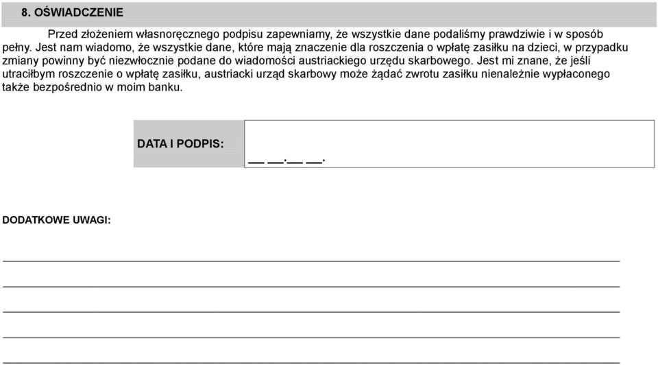 niezwłocznie podane do wiadomości austriackiego urzędu skarbowego.