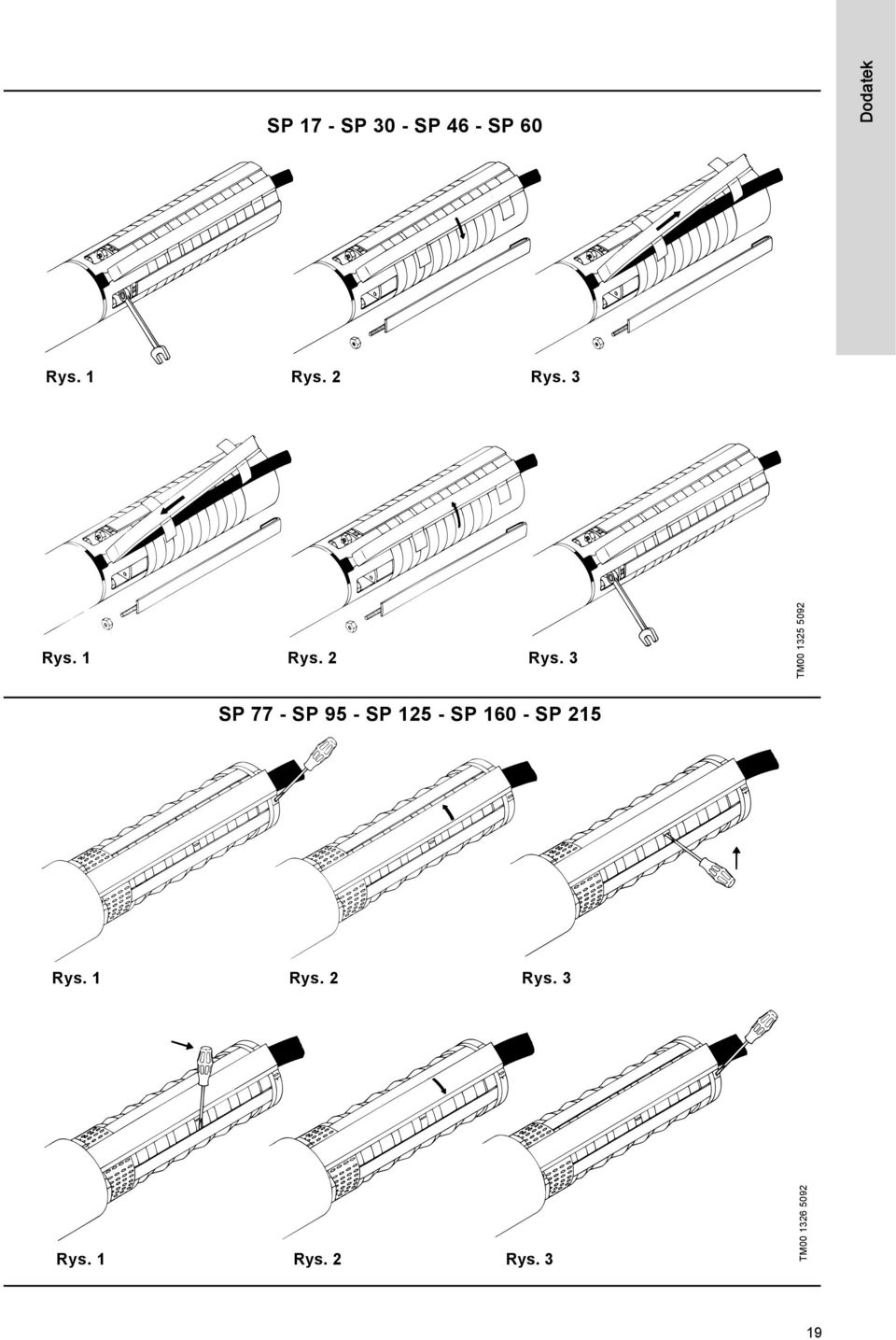 3 TM00 1325 5092 SP 77 - SP 95 - SP 125 - SP 160 -