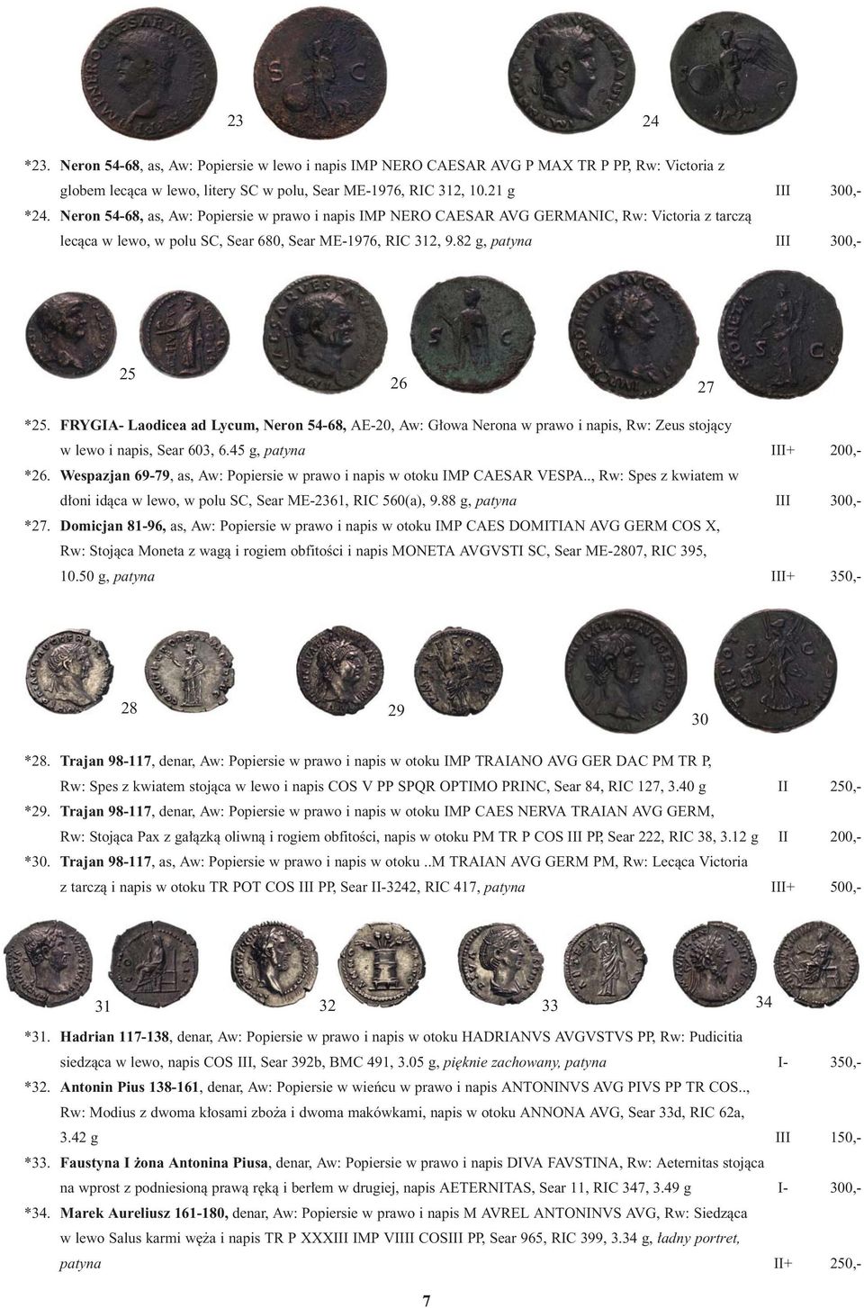 FRYGIA- Laodicea ad Lycum, Neron 54-68, AE-20, Aw: G owa Nerona w prawo i napis, Rw: Zeus stojàcy w lewo i napis, Sear 603, 6.45 g, patyna III+ 200,- *26.