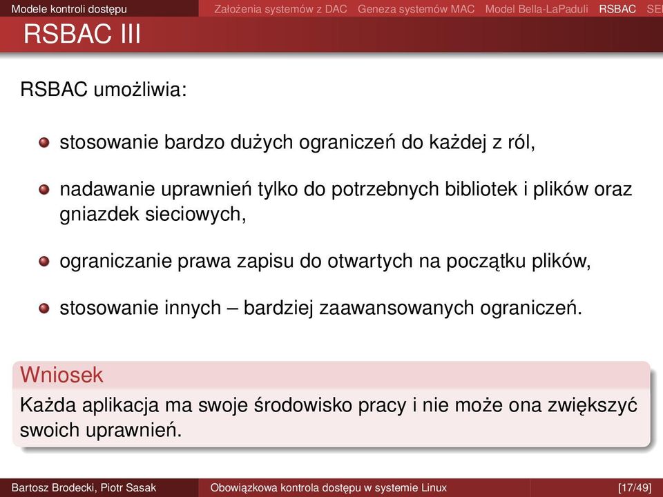 poczatku plików, stosowanie innych bardziej zaawansowanych ograniczeń.