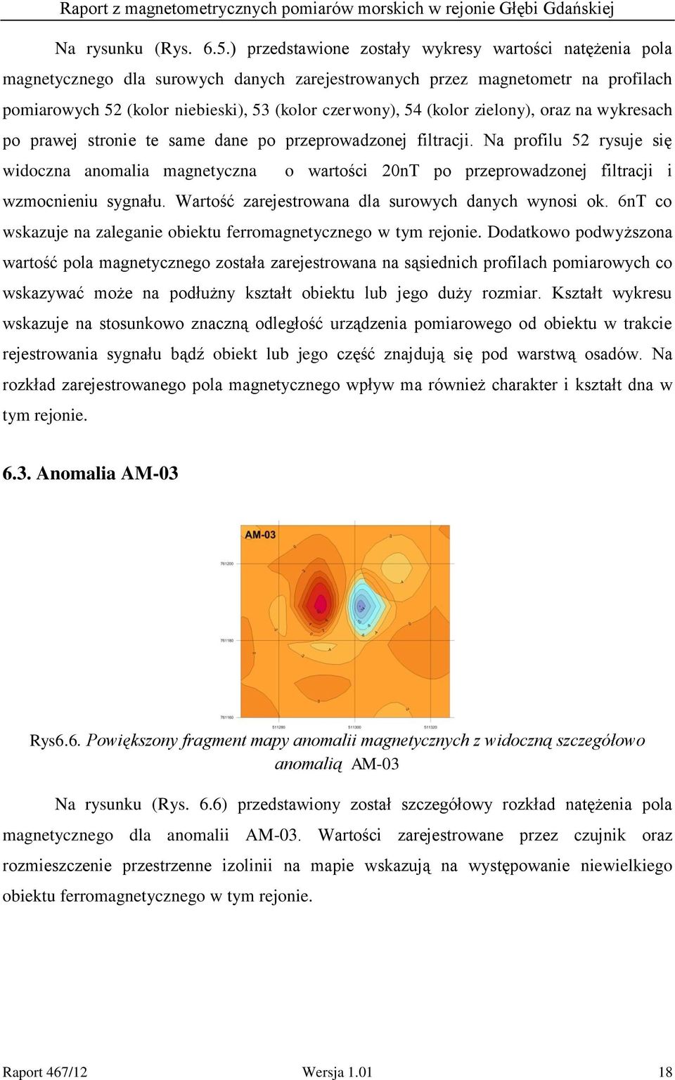 (kolor zielony), oraz na wykresach po prawej stronie te same dane po przeprowadzonej filtracji.
