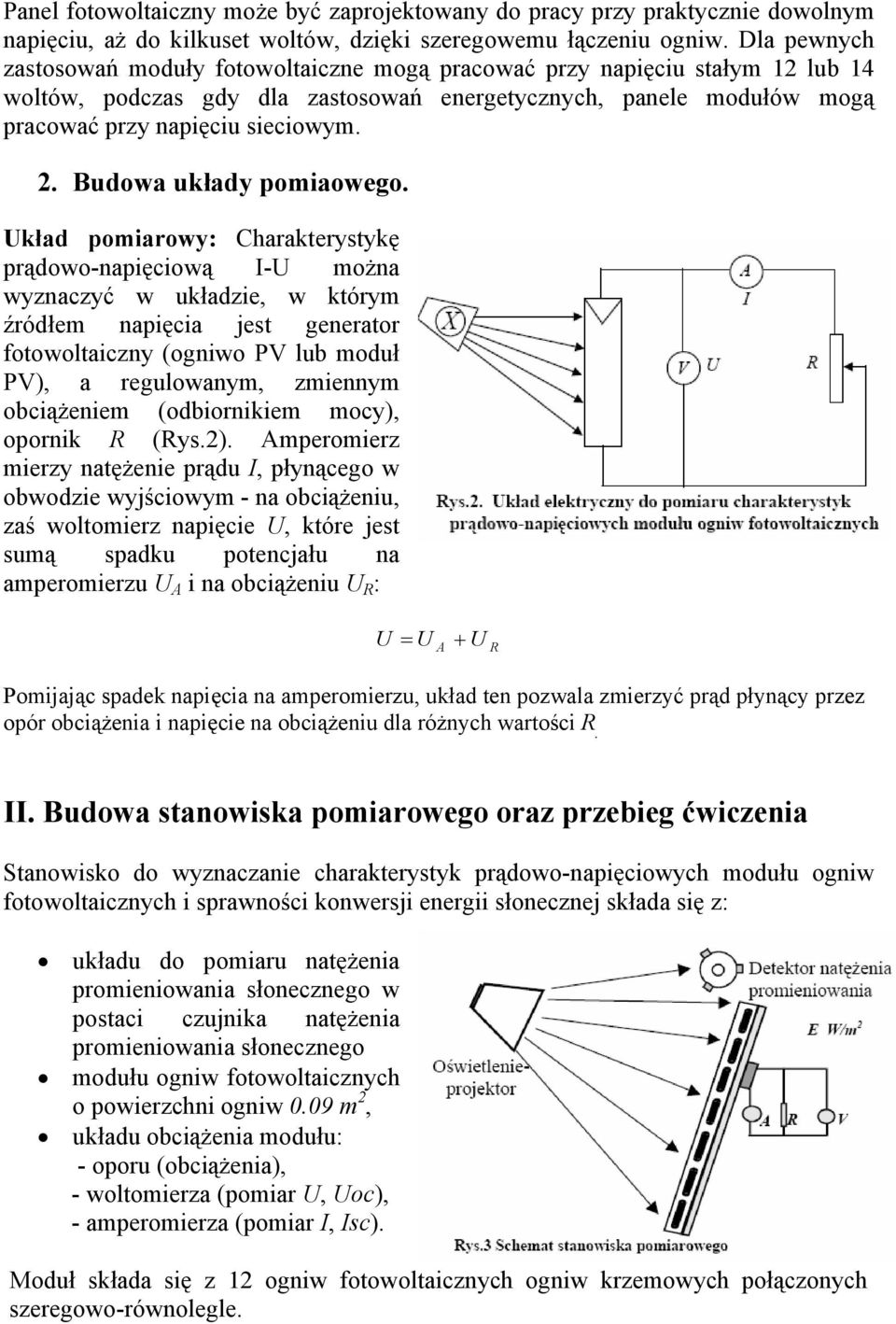 Budowa układy pomiaowego.