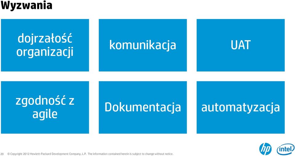 UAT zgodność z agile