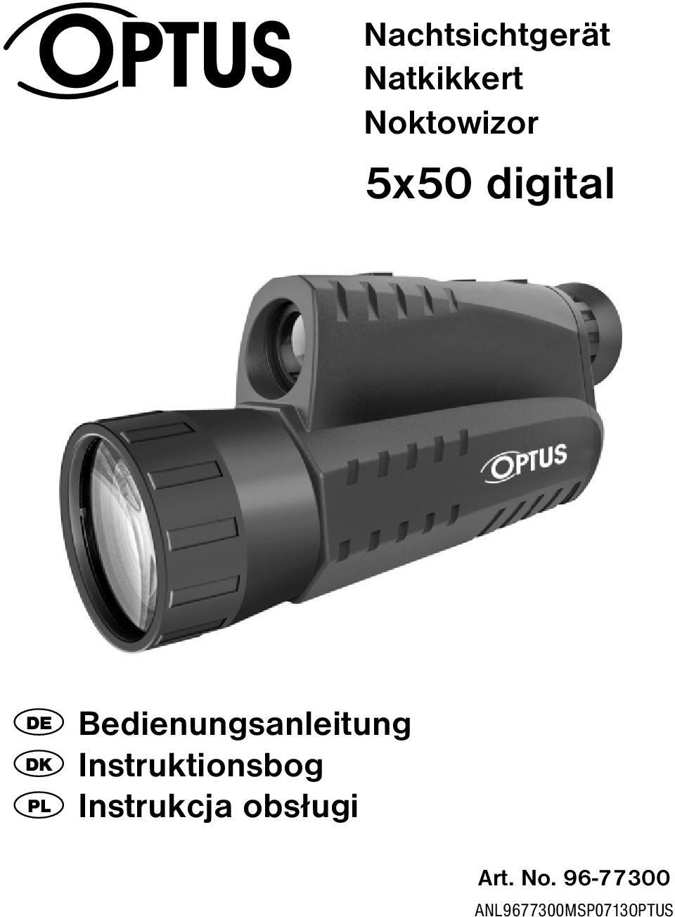 Bedienungsanleitung Instruktionsbog