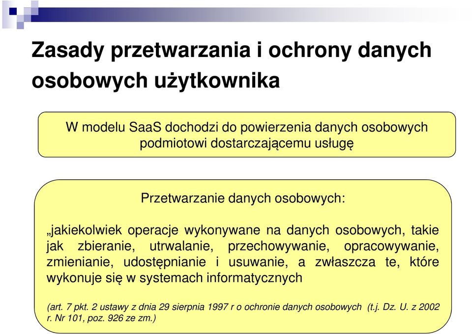 utrwalanie, przechowywanie, opracowywanie, zmienianie, udostępnianie i usuwanie, a zwłaszcza te, które wykonuje się w systemach