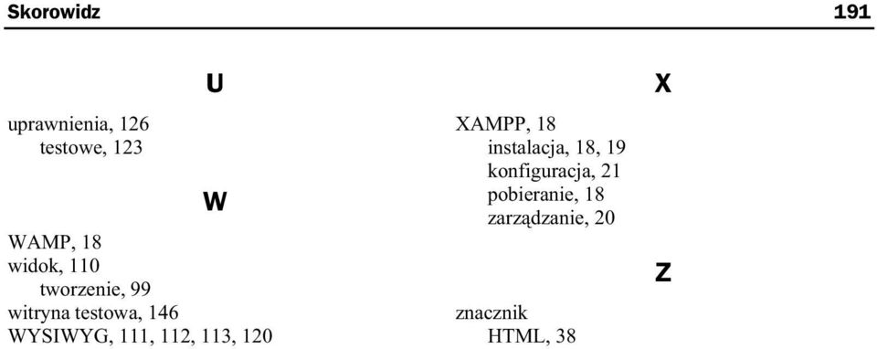 111, 112, 113, 120 AMPP, 18 instalacja, 18, 19