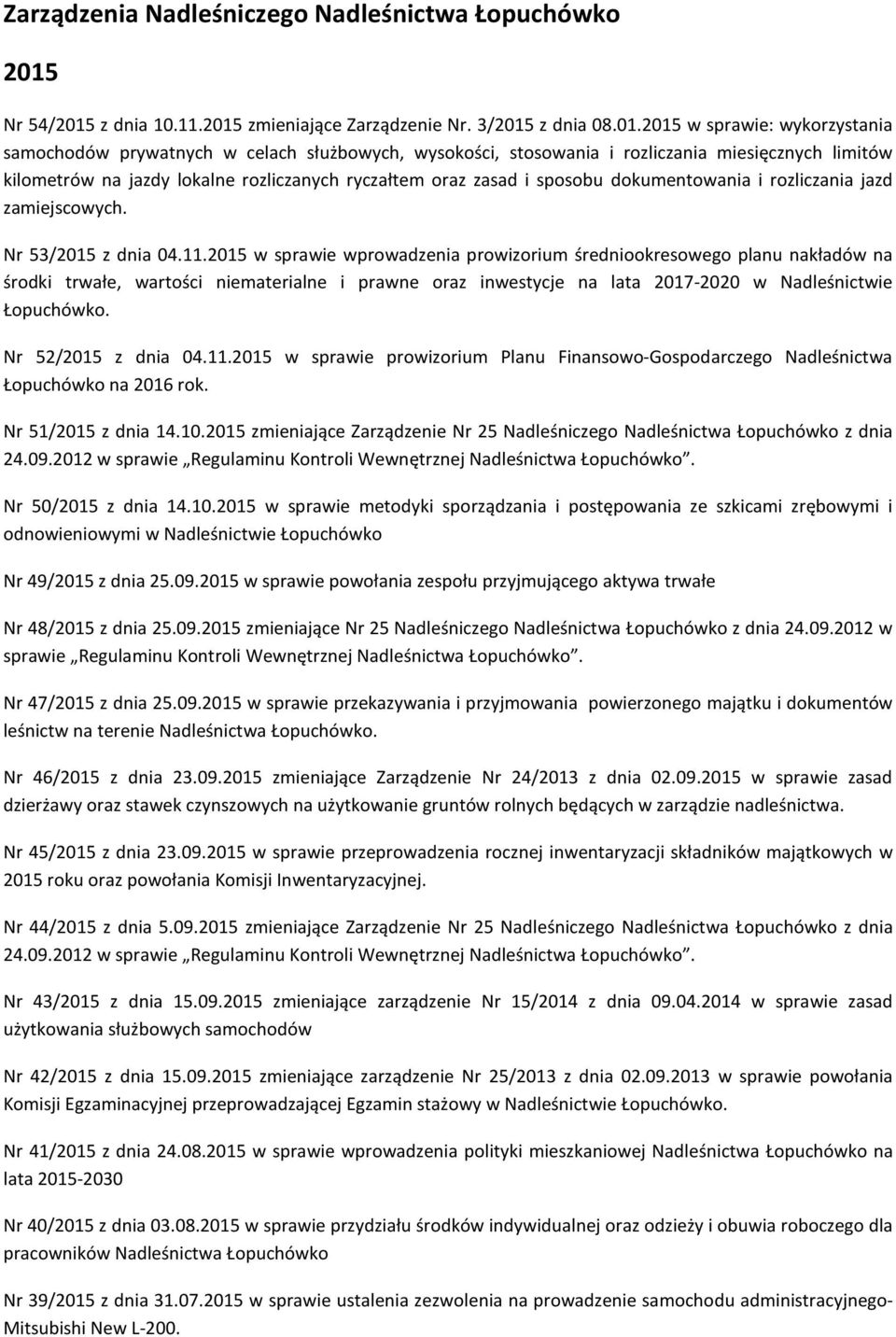 z dnia 10.11.2015