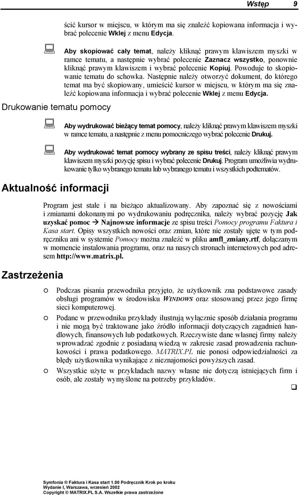 Powoduje to skopiowanie tematu do schowka.