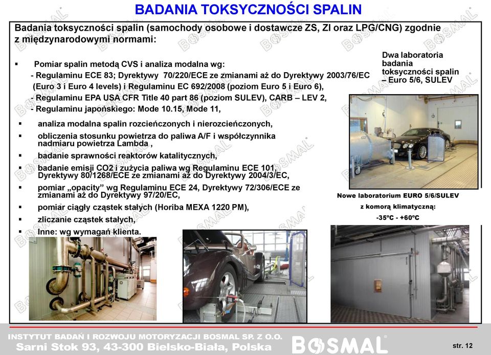 (poziom SULEV), CARB LEV 2, - Regulaminu japońskiego: Mode 10.