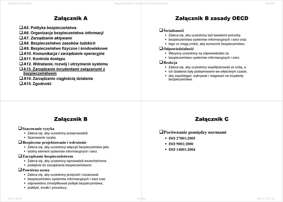 Zarządzanie ciągłością działania A15.