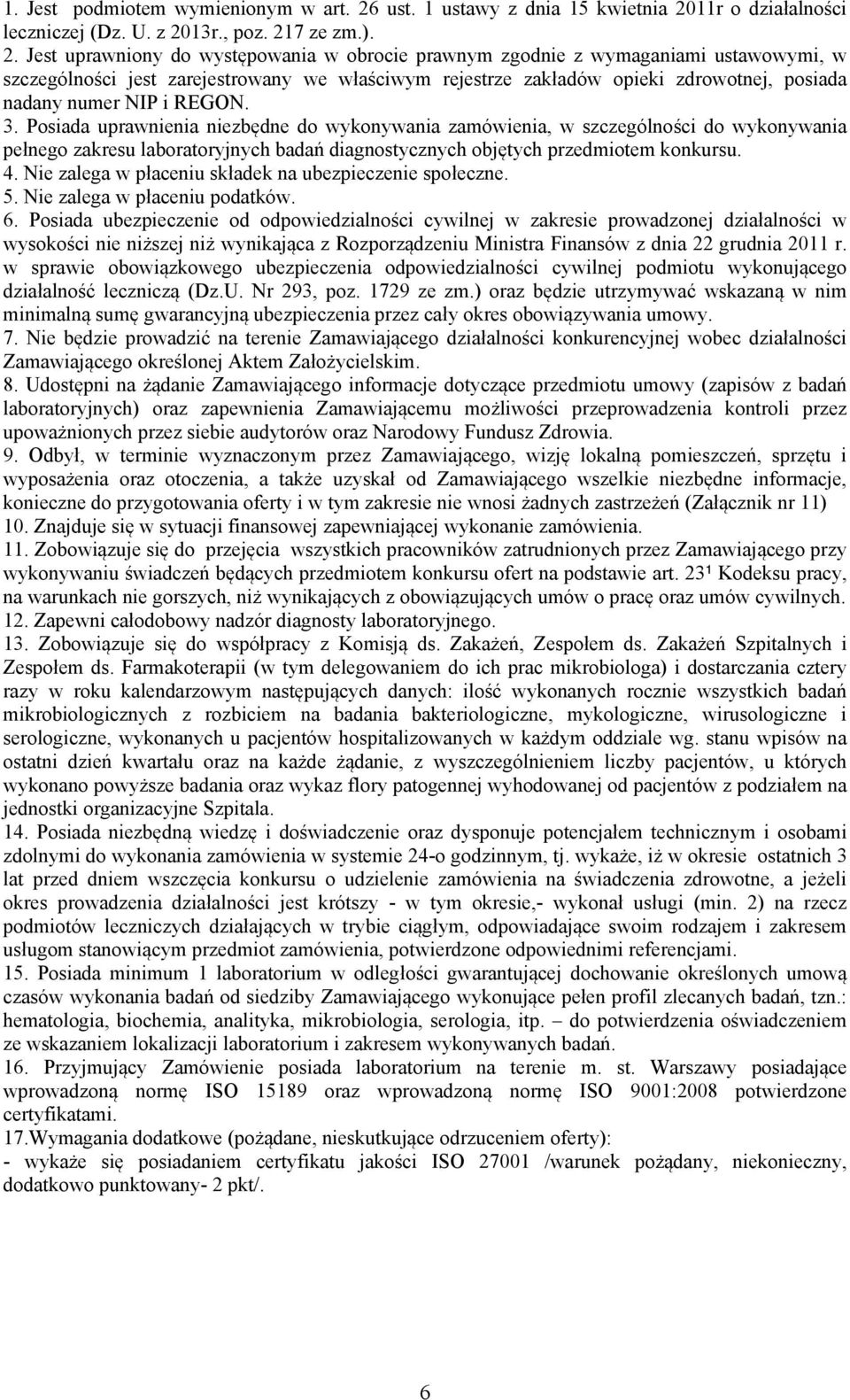 11r o działalności leczniczej (Dz. U. z 20