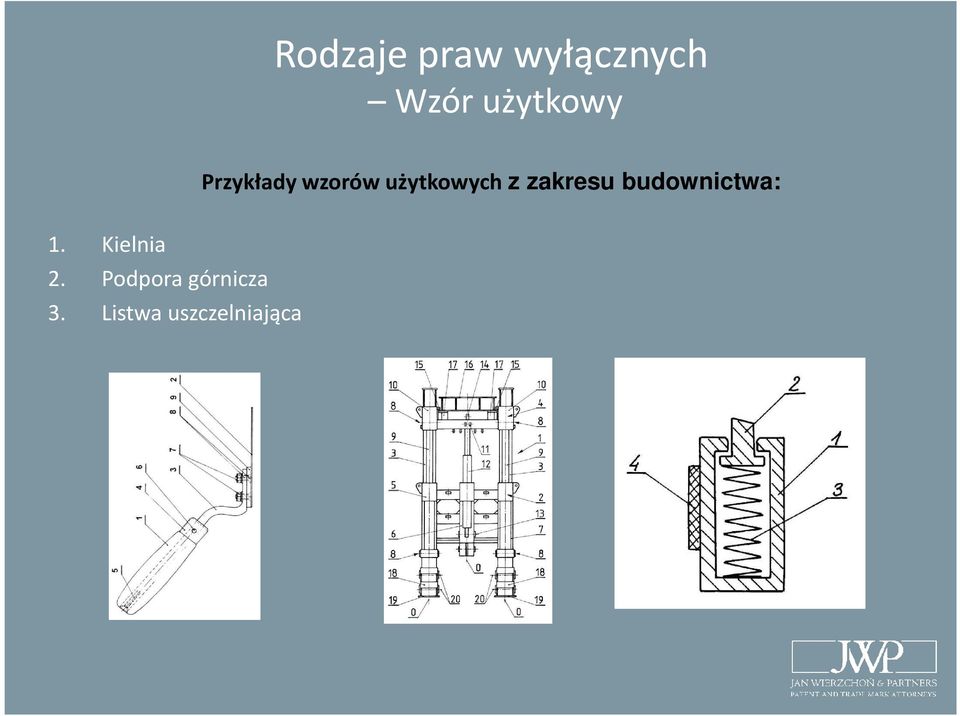 użytkowych z zakresu budownictwa: 1.