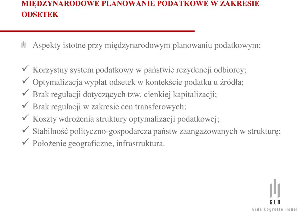 regulacji dotyczących tzw.