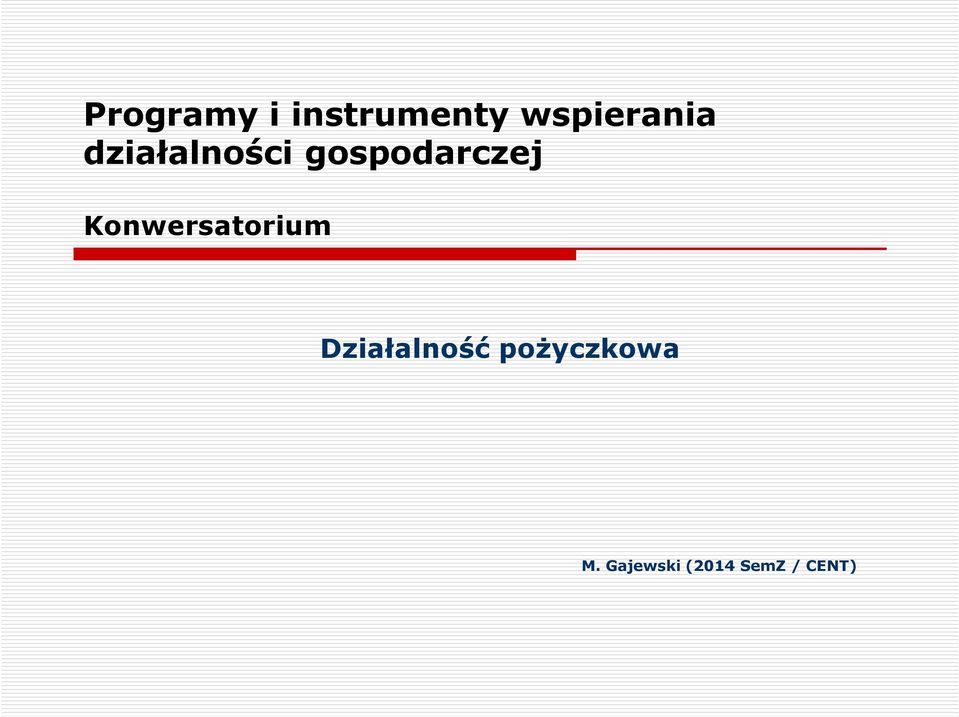 gospodarczej Konwersatorium