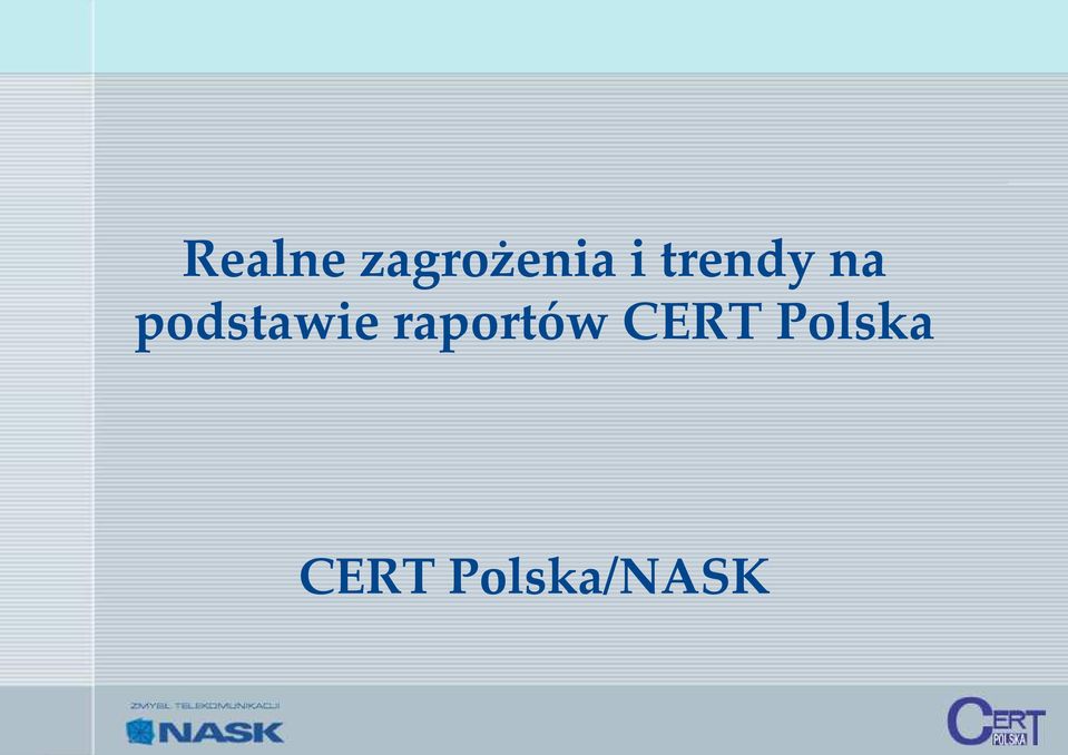 raportów CERT