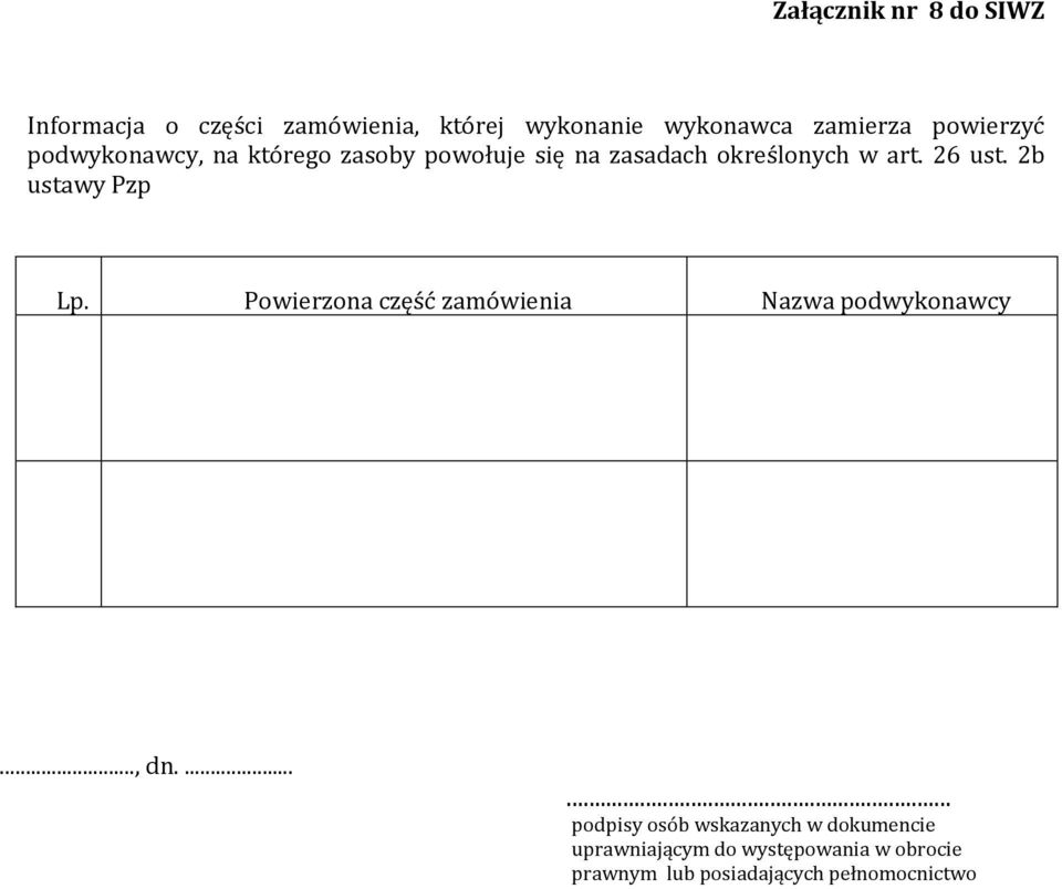 zasoby powołuje się na zasadach określonych w art. 26 ust.