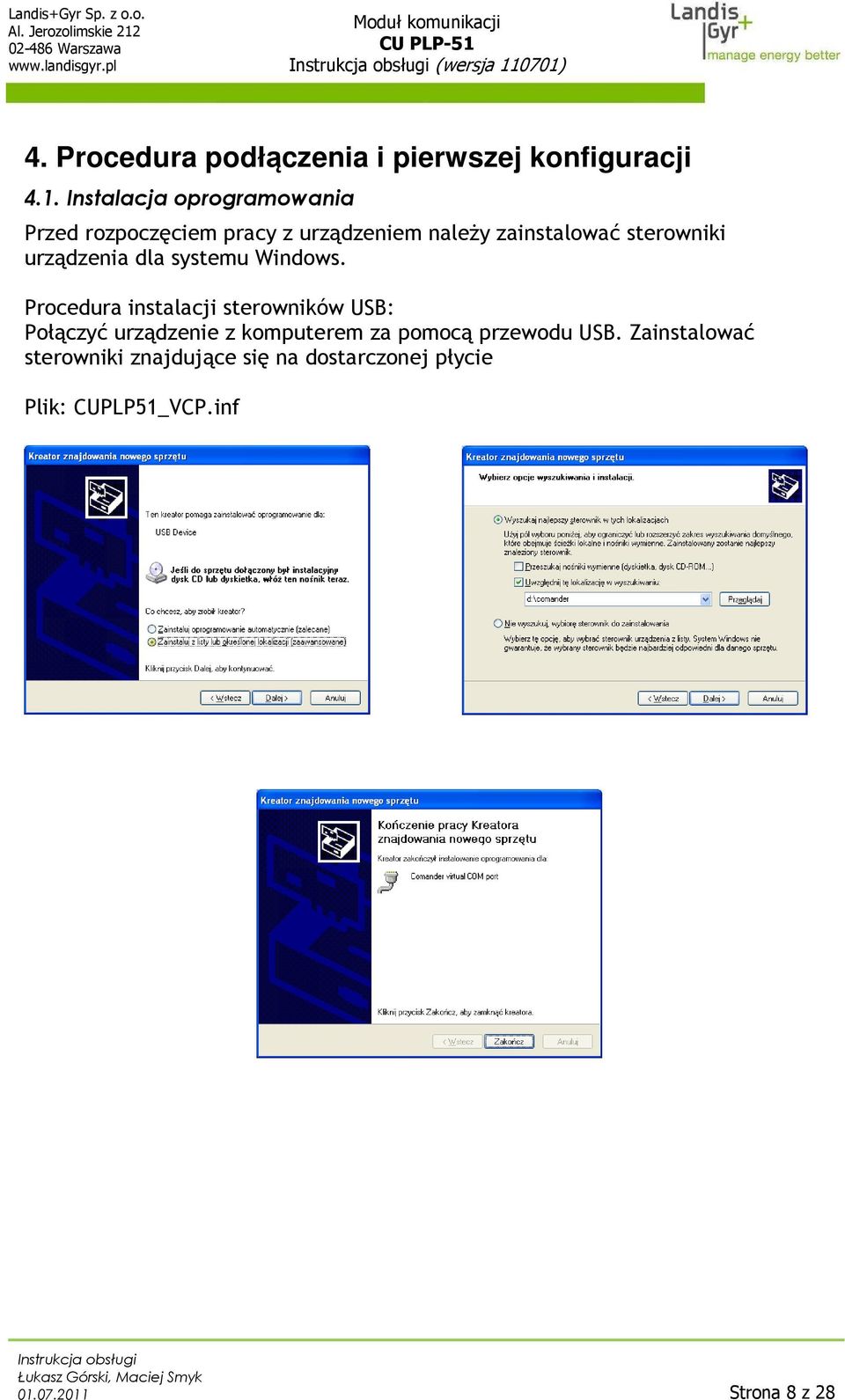 urządzenia dla systemu Windows.