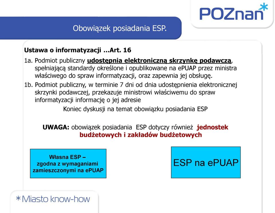 informatyzacji, oraz zapewnia jej obsługę. 1b.