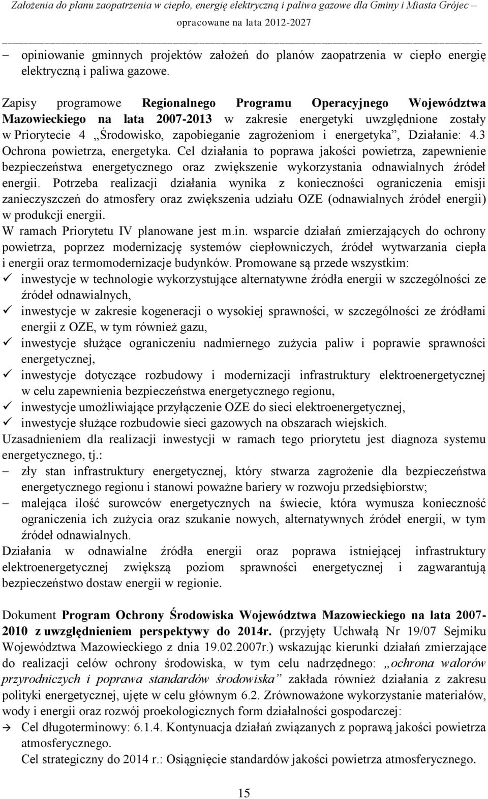 energetyka, Działanie: 4.3 Ochrona powietrza, energetyka.