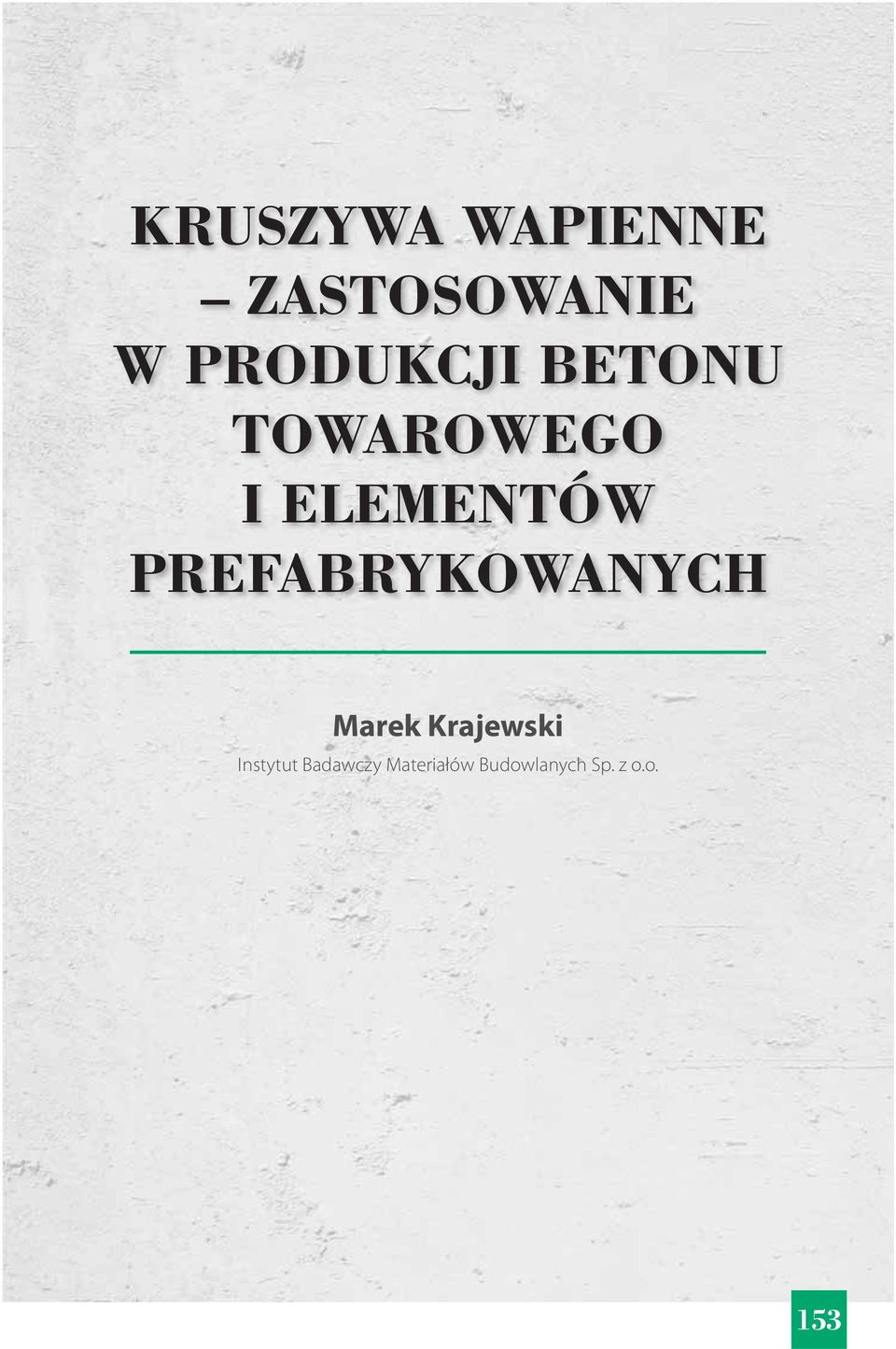 PREFABRYKOWANYCH Marek Krajewski