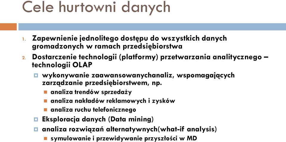 wspomagających zarządzanie przedsiębiorstwem, np.