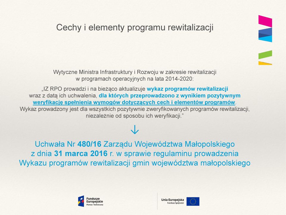 wymogów dotyczących cech i elementów programów.