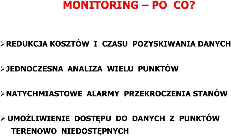 JEDNOCZESNA ANALIZA WIELU PUNKTÓW NATYCHMIASTOWE