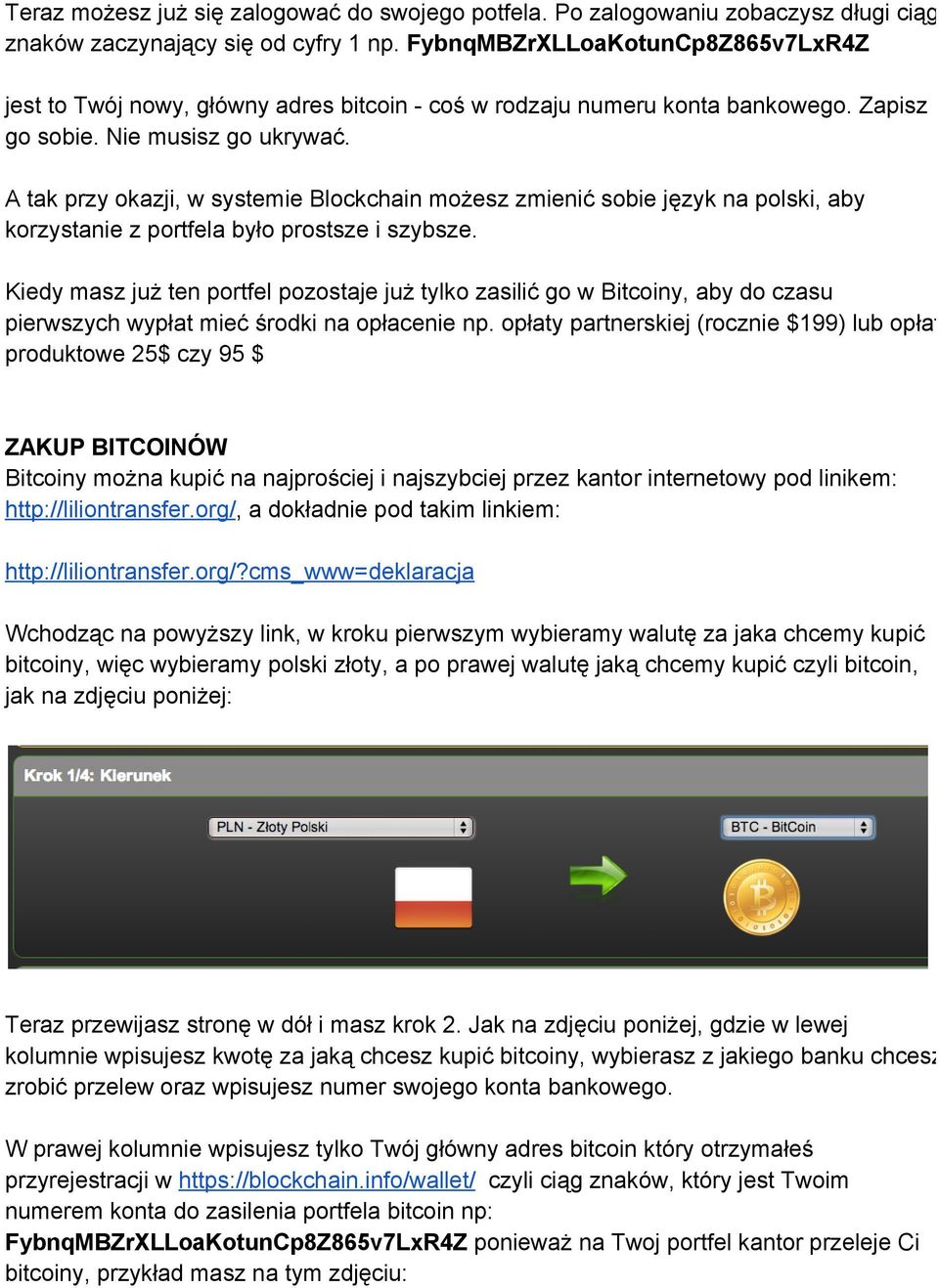 A tak przy okazji, w systemie Blockchain możesz zmienić sobie język na polski, aby korzystanie z portfela było prostsze i szybsze.