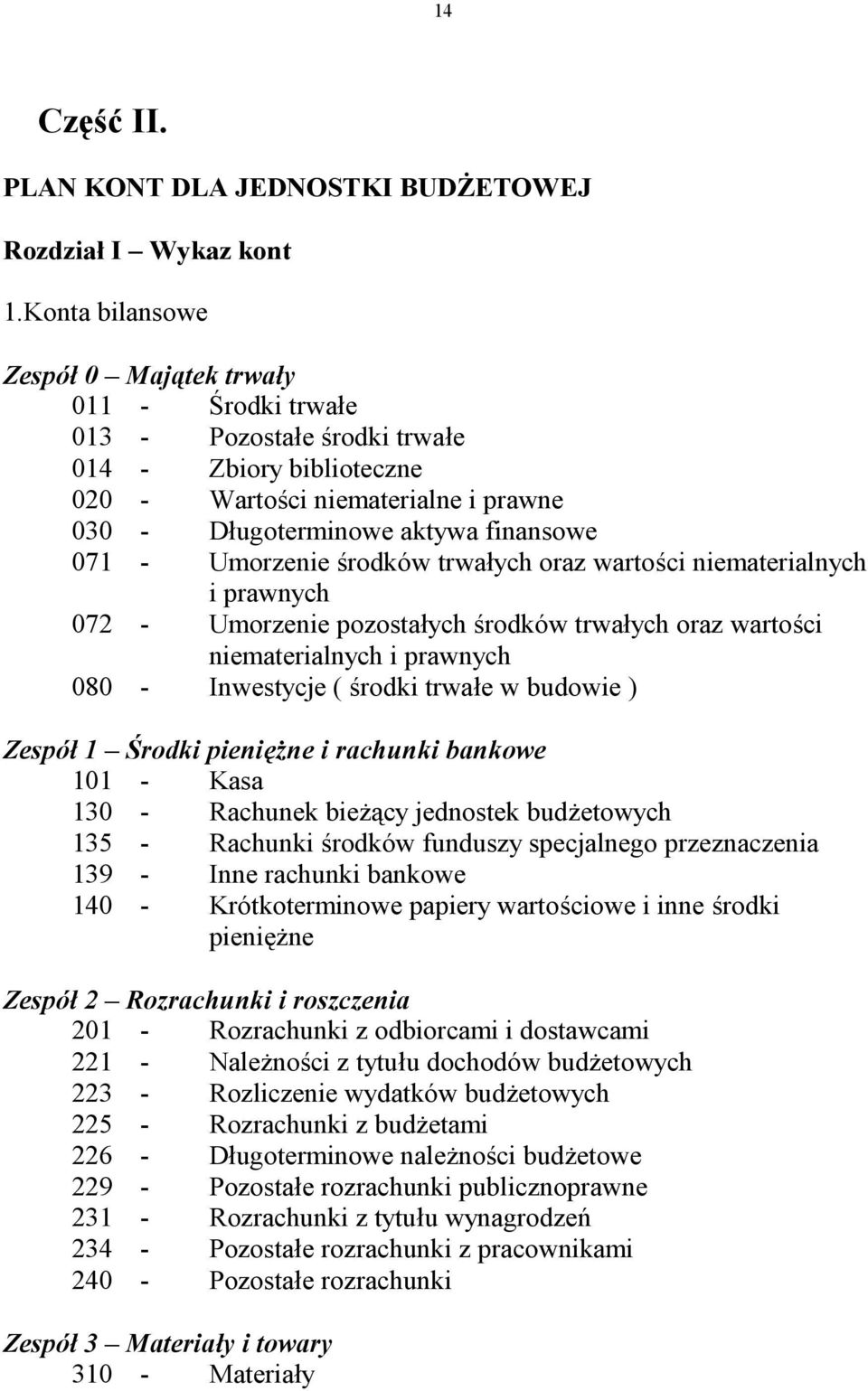 Umorzenie środków trwałych oraz wartości niematerialnych i prawnych 072 - Umorzenie pozostałych środków trwałych oraz wartości niematerialnych i prawnych 080 - Inwestycje ( środki trwałe w budowie )