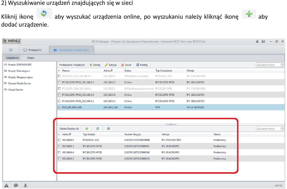 wyszukać urządzenia online, po