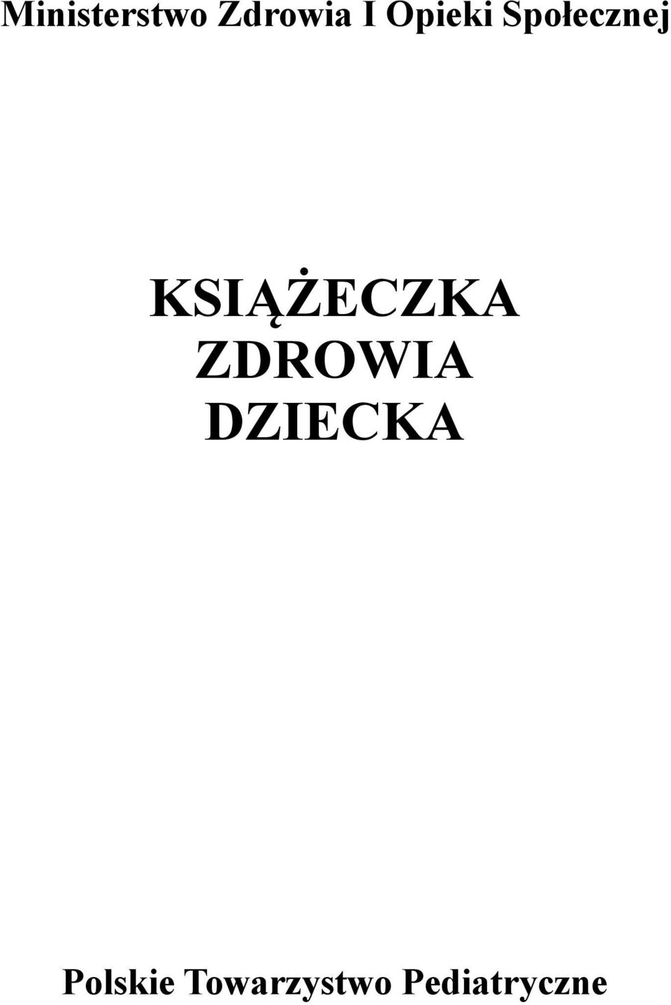 KSIĄŻECZKA ZDROWIA