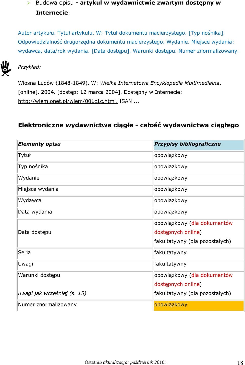 W: Wielka Internetowa Encyklopedia Multimedialna. [online]. 2004. [dostęp: 12 marca 2004]. Dostępny w Internecie: http://wiem.onet.pl/wiem/001c1c.html. ISAN.