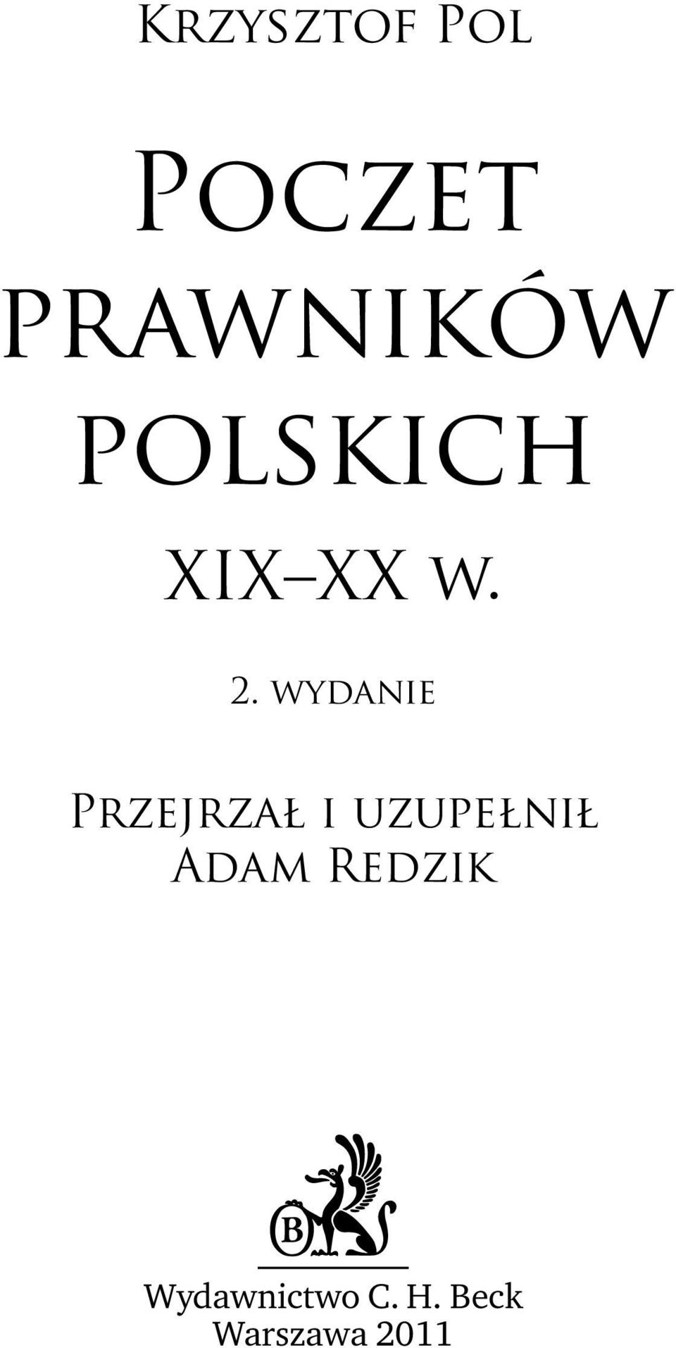 wydanie Przejrzał i uzupełnił