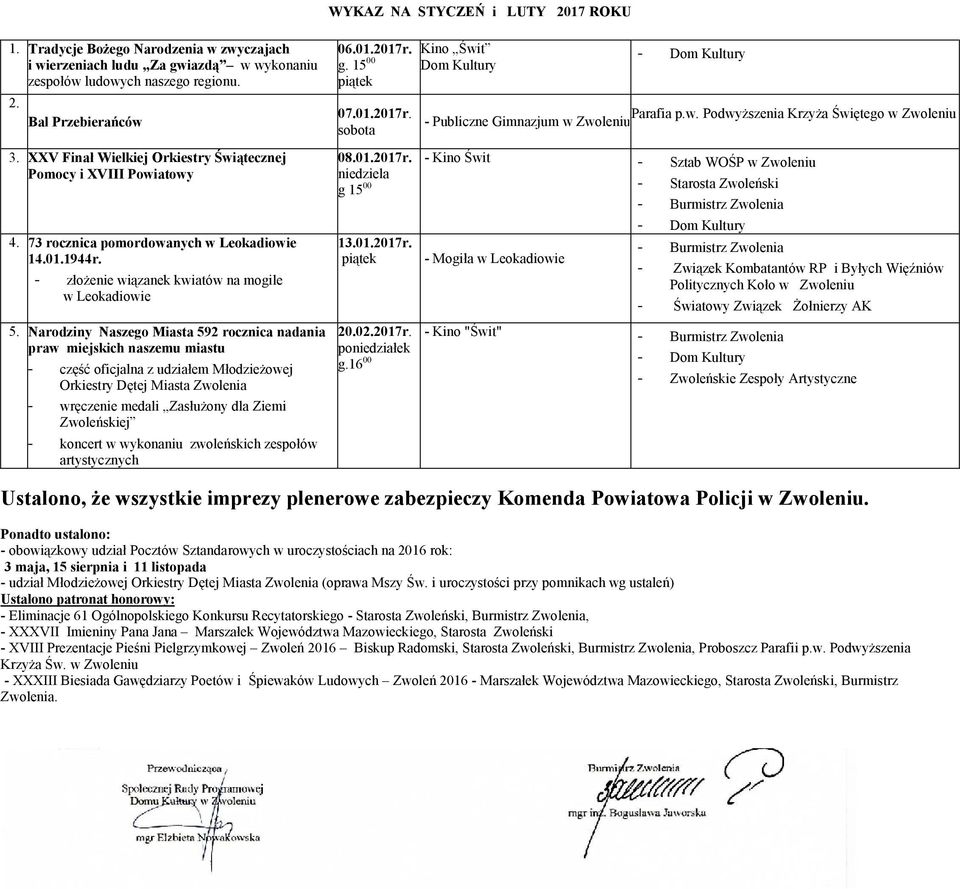 - złożenie wiązanek kwiatów na mogile w Leokadiowie 5.