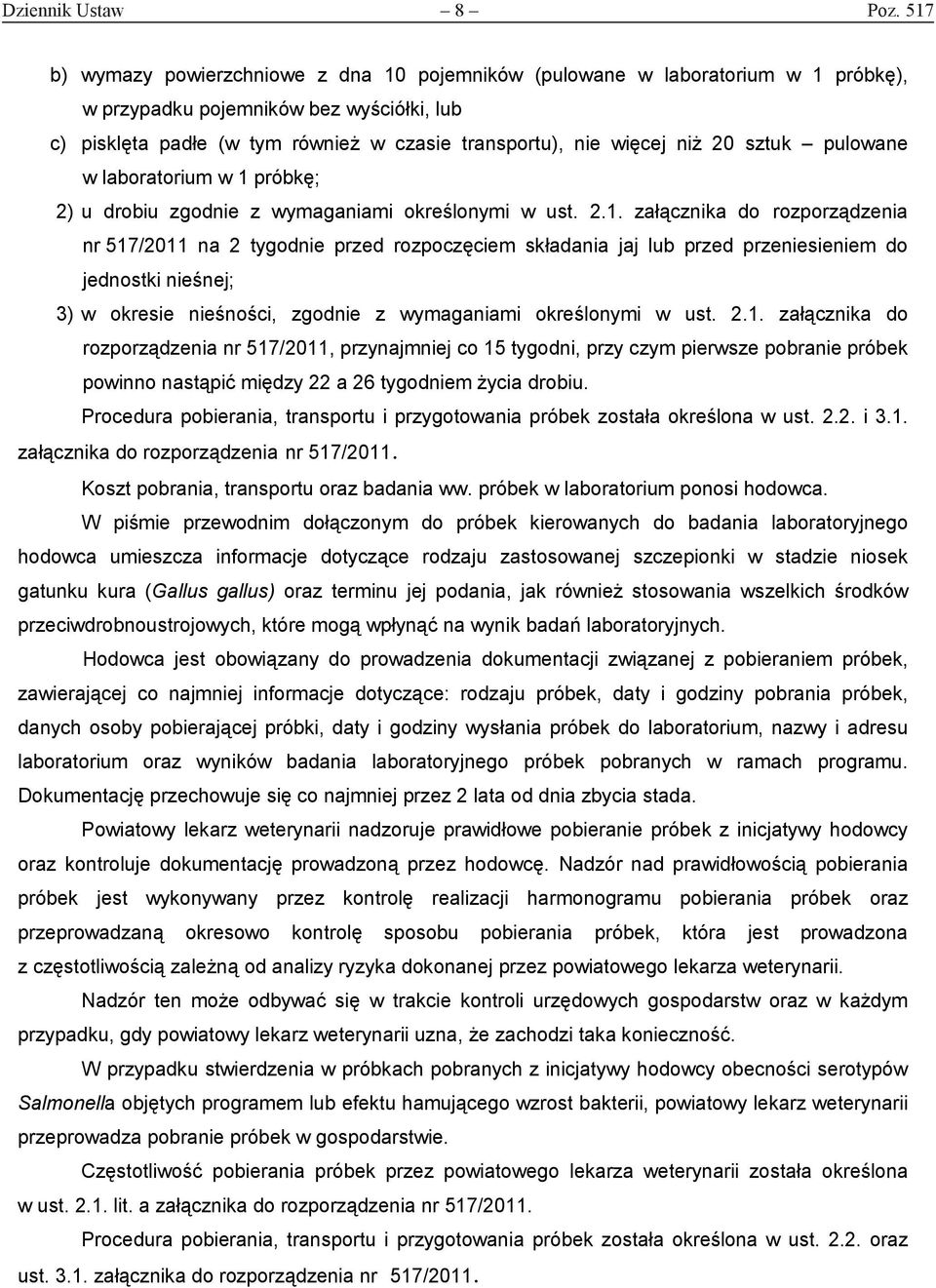 20 sztuk pulowane w laboratorium w 1 
